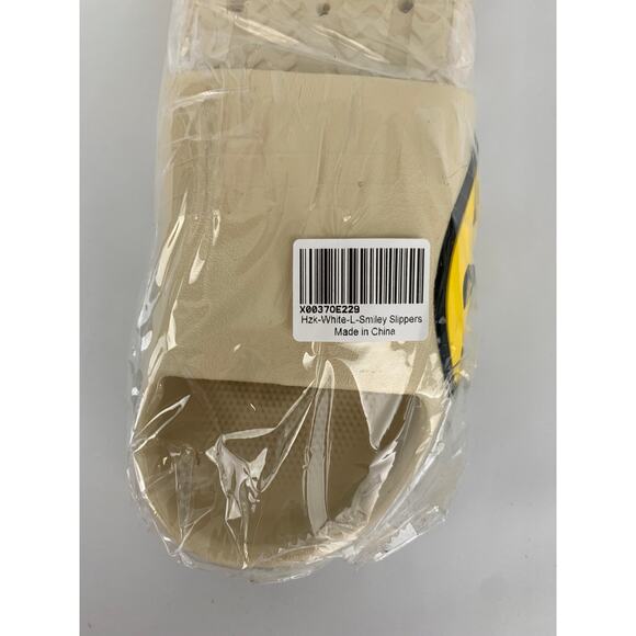 Cloud Smiley Face Slides Slippers Unisex Size Large Women 10 Men 8.5 Sandals New - Picture 3 of 7